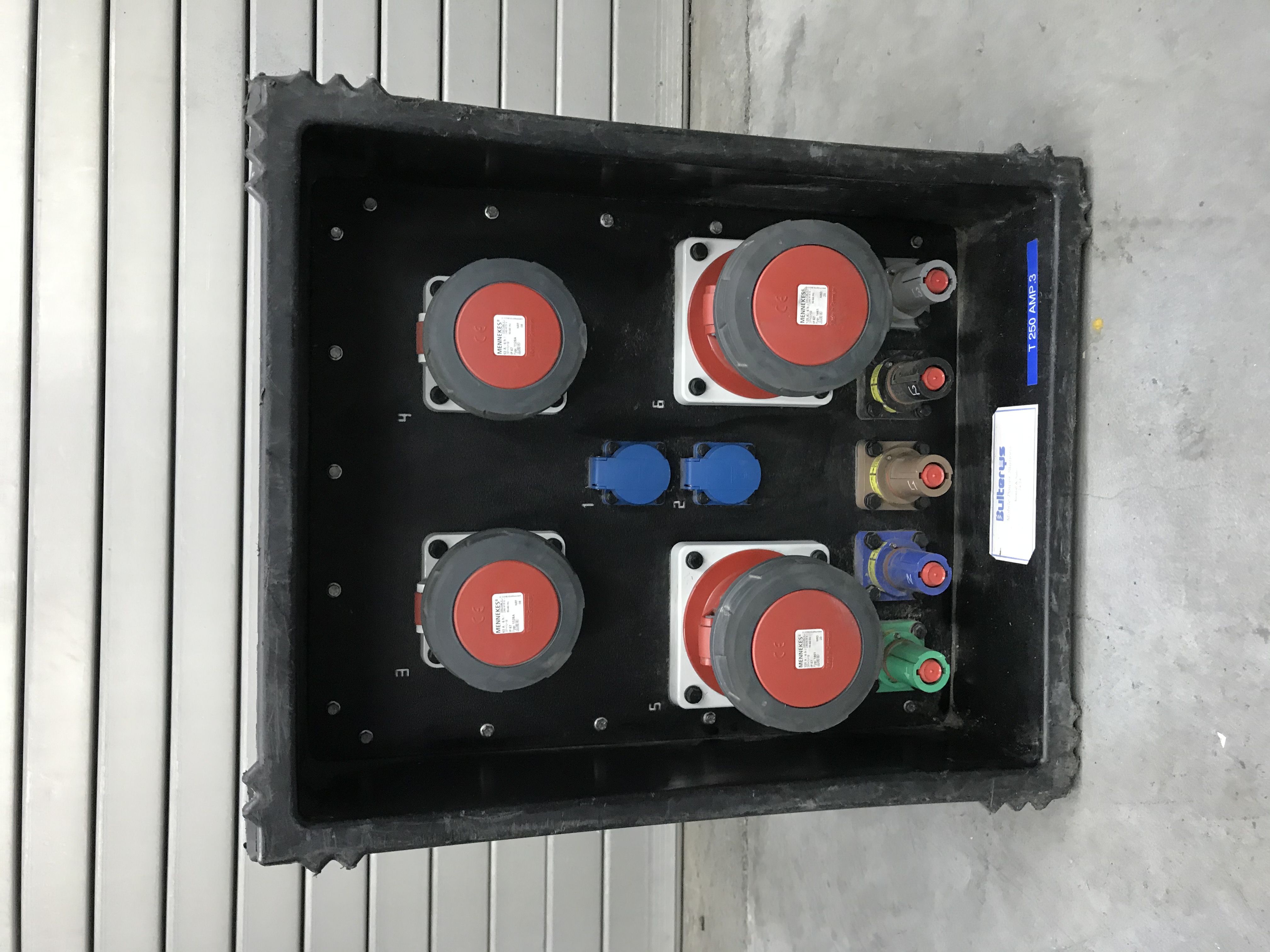 Elektrische distributie Armoire 250A avec disjoncteur différentiel